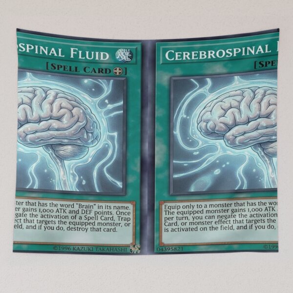 Item preview, Custom Yu-Gi-Oh! Spell Trading Card, Cerebrospinal Fluid designed and sold by Uniqueartai.