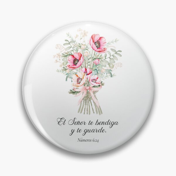 Item preview, Números 6:24 – El Señor te bendiga y te guarde | Versículo Bíblico Floral | Regalo Cristiano designed and sold by latiendadearyam.