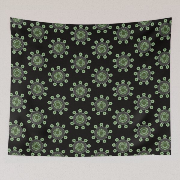 Item preview, Green Corona Pattern designed and sold by digiartsy2026.