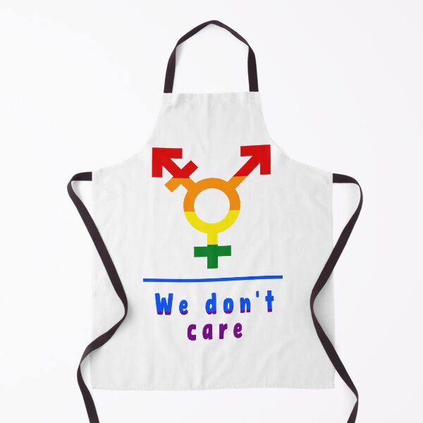 Item preview, We Don't Care Rainbow, Gender neutral, Human First, Gender Never Matters, rainbow colors designed and sold by re-make-.