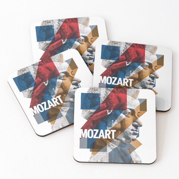 Item preview, Mozart – Musical Collage Art Print | Classical Composer Genius Poster designed and sold by OzzFrequency.