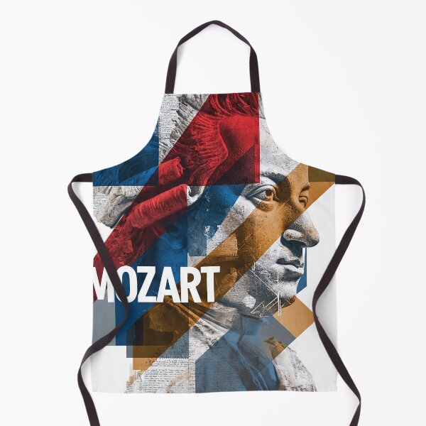 Item preview, Mozart – Musical Collage Art Print | Classical Composer Genius Poster designed and sold by OzzFrequency.