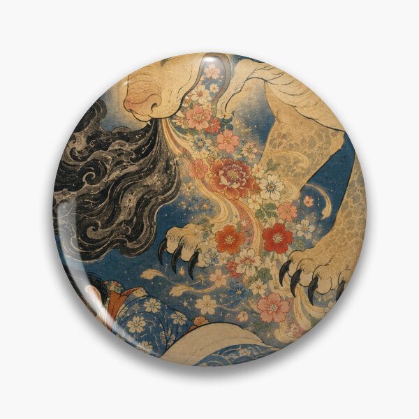 Item preview, Baku's Moonlit Feast - Vintage Japanese Yokai Spirit Ukiyo-e  designed and sold by bapupa.