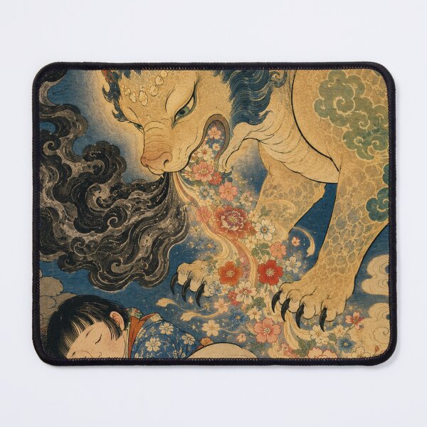 Item preview, Baku's Moonlit Feast - Vintage Japanese Yokai Spirit Ukiyo-e designed and sold by bapupa.