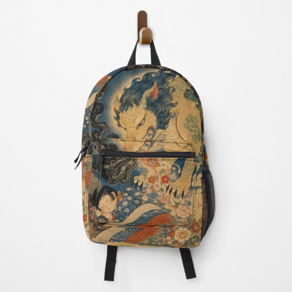 Item preview, Baku's Moonlit Feast - Vintage Japanese Yokai Spirit Ukiyo-e  designed and sold by bapupa.