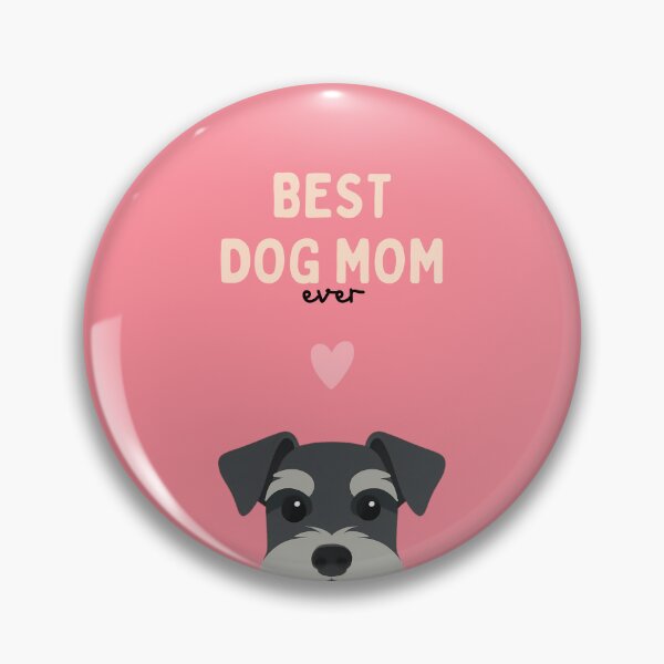 Item preview, Black & Silver Miniature Schnauzer Best Dog Mom designed and sold by ZoesPlace.