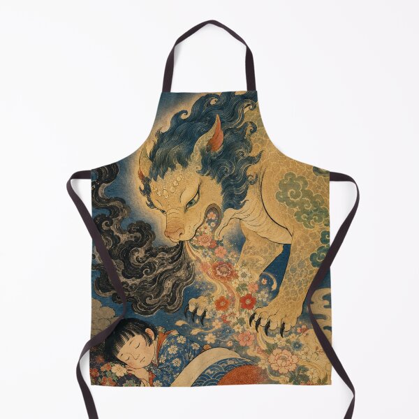 Item preview, Baku's Moonlit Feast - Vintage Japanese Yokai Spirit Ukiyo-e designed and sold by bapupa.