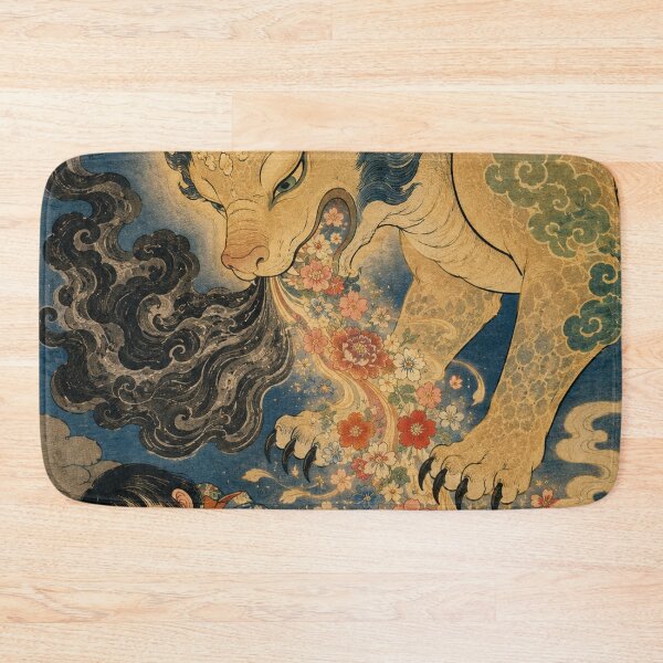Item preview, Baku's Moonlit Feast - Vintage Japanese Yokai Spirit Ukiyo-e  designed and sold by bapupa.