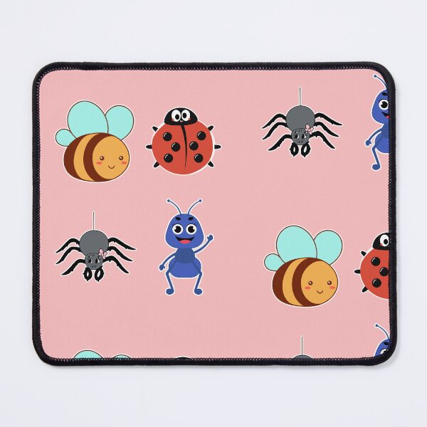 Item preview, Cute Bug Character Set Bee Ladybug Spider Ant designed and sold by SoftAuraStudi0.