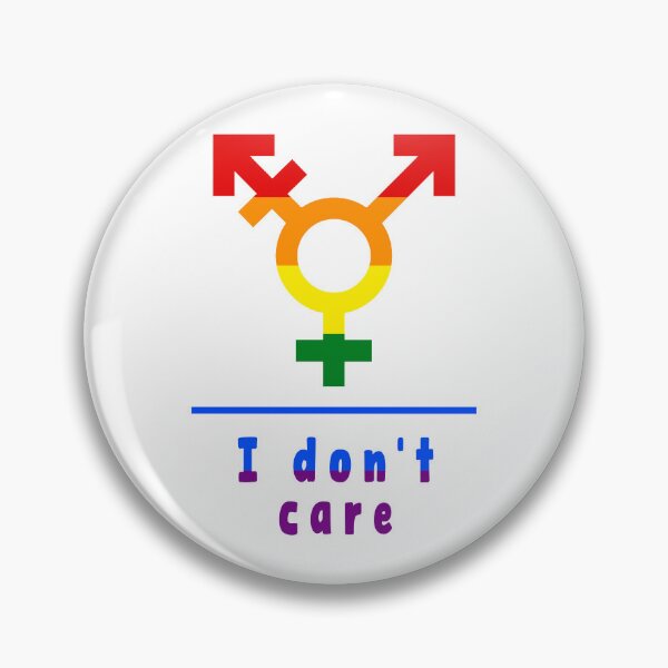 Item preview, I Don't Care Rainbow, Gender neutral, Human First, Gender Never Matters, rainbow colors designed and sold by re-make-.