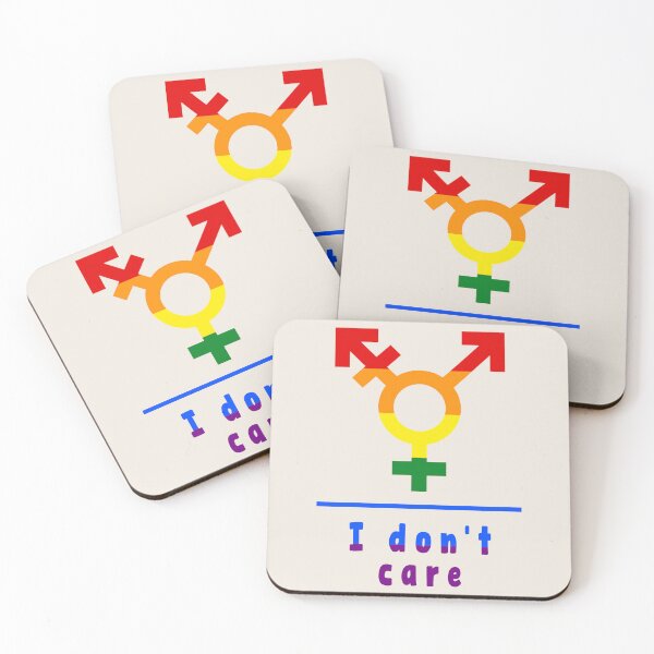 Item preview, I Don't Care Rainbow, Gender neutral, Human First, Gender Never Matters, rainbow colors designed and sold by re-make-.