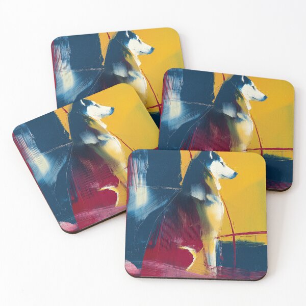 Item preview, Abstract Husky in Vibrant Colors designed and sold by lautir.