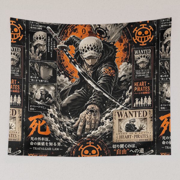 Item preview, Trafalgar Law One Piece – Surgeon of Death Anime, Heart Pirates Manga, Ope Ope No Mi designed and sold by Dyan4.