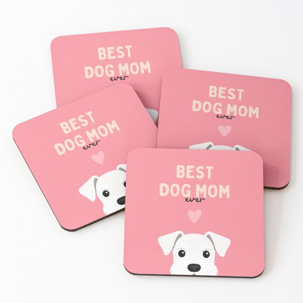 Item preview, White Miniature Schnauzer Best Dog Mom designed and sold by ZoesPlace.
