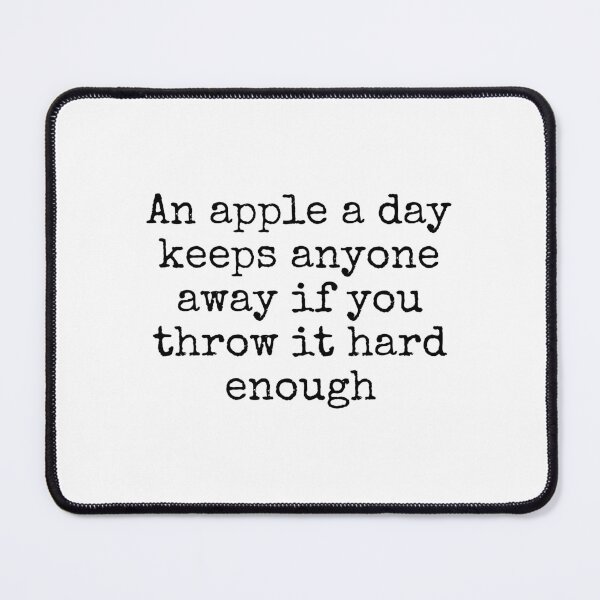 Item preview, An Apple a Day Keeps Anyone Away designed and sold by DemureArtsy.