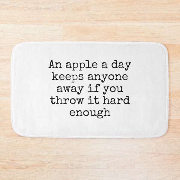 Item preview, An Apple a Day Keeps Anyone Away designed and sold by DemureArtsy.