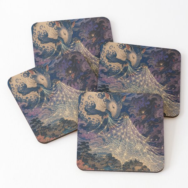 Item preview, Dream Weaver - Vintage Japanese Baku Yokai Spirit Ukiyo-e  designed and sold by bapupa.