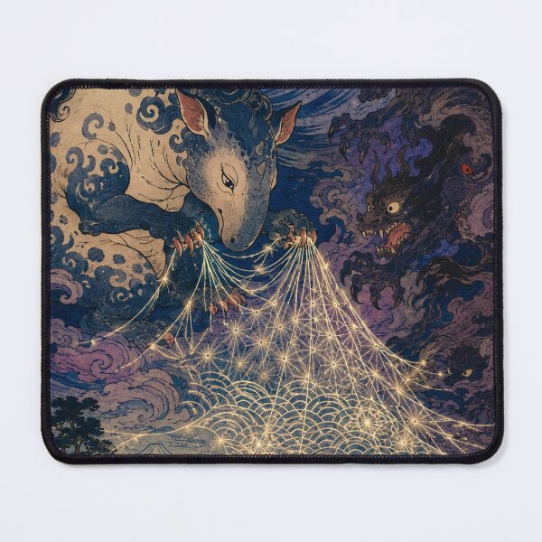 Item preview, Dream Weaver - Vintage Japanese Baku Yokai Spirit Ukiyo-e designed and sold by bapupa.
