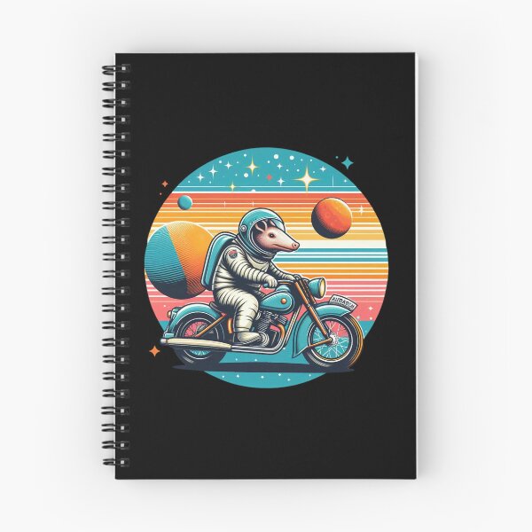 Item preview, Cosmic Ride – Armadillo Astronaut Motorcycle Art designed and sold by Dogandesighn.