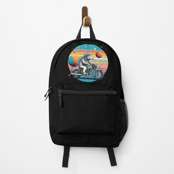 Item preview, Cosmic Ride – Armadillo Astronaut Motorcycle Art designed and sold by Dogandesighn.