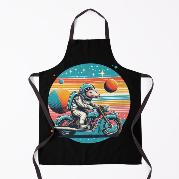 Item preview, Cosmic Ride – Armadillo Astronaut Motorcycle Art designed and sold by Dogandesighn.