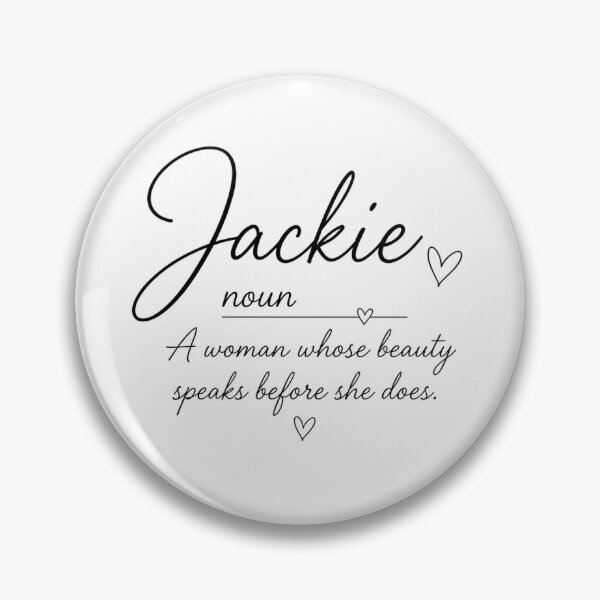 Item preview, Jackie Definition – Cute Script Aesthetic designed and sold by CashOutLater Co..