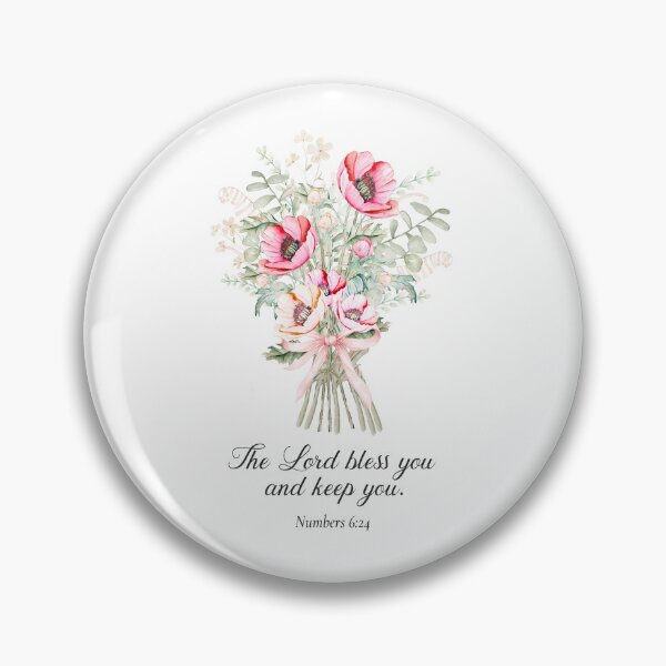Item preview, Numbers 6:24 – The Lord Bless You and Keep You | Floral Christian Bible Verse | Scripture Gift designed and sold by latiendadearyam.