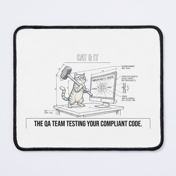 Item preview, Funny QA Engineer Gift The QA Team Testing Your Compliant  Code Cat Developer Humor Shirt Tester Gift designed and sold by Dev Mode.