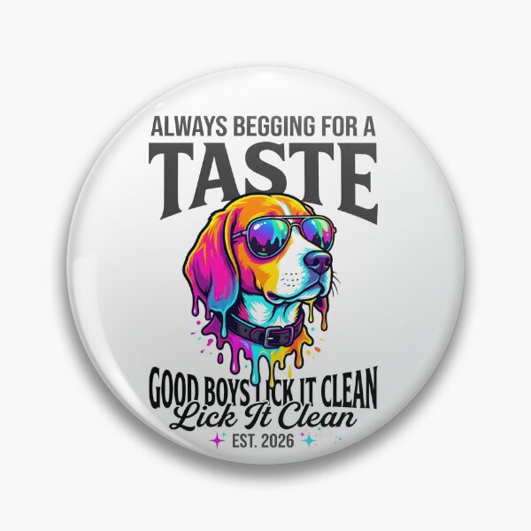 Item preview, Good Boys Lick It Clean Neon Hound Pop Art designed and sold by P2P-paotopao.