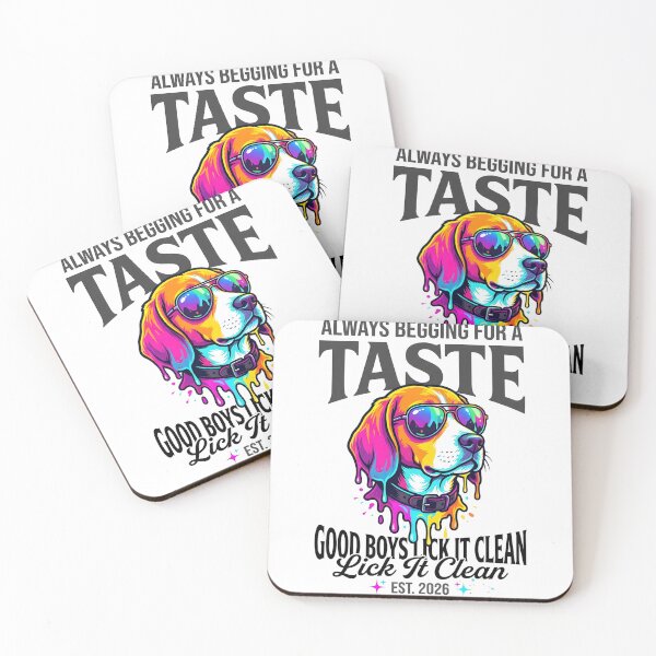 Item preview, Good Boys Lick It Clean Neon Hound Pop Art designed and sold by P2P-paotopao.