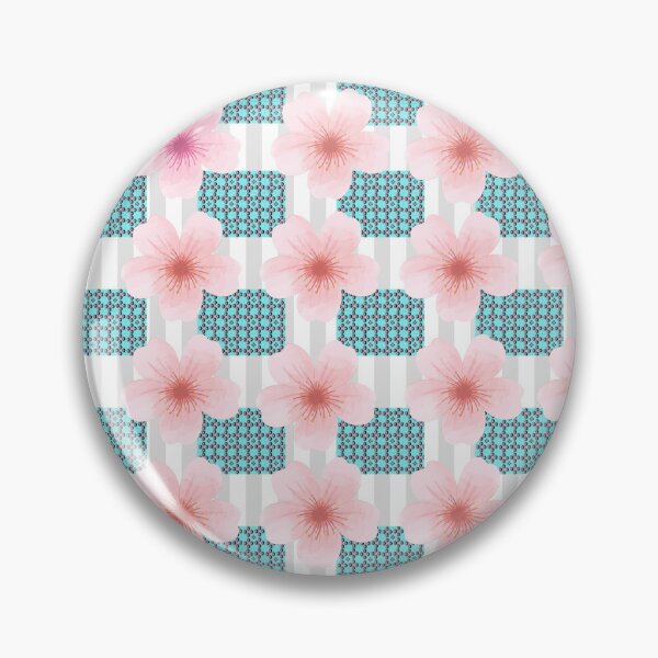 Item preview, Pastel Floral Geometric Pattern Aesthetic Design  designed and sold by Palette-Vibes.