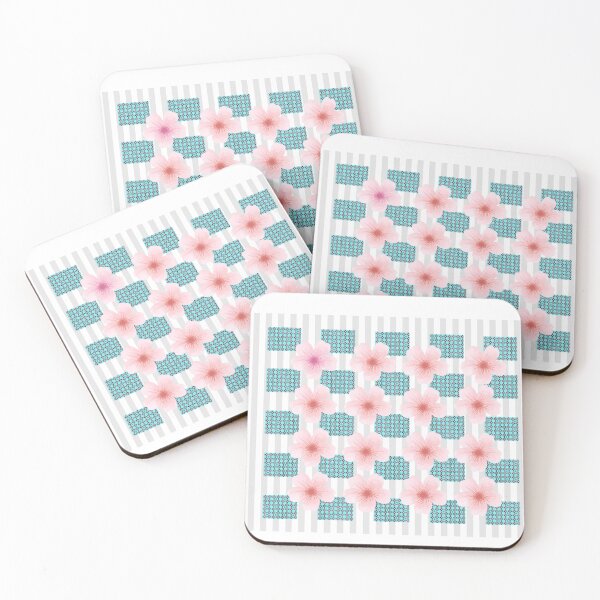 Item preview, Pastel Floral Geometric Pattern Aesthetic Design  designed and sold by Palette _Vibes.