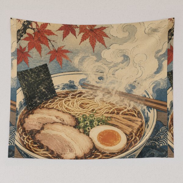 Item preview, Ramen Steam - Vintage Japanese Culinary Ukiyo-e  designed and sold by bapupa.