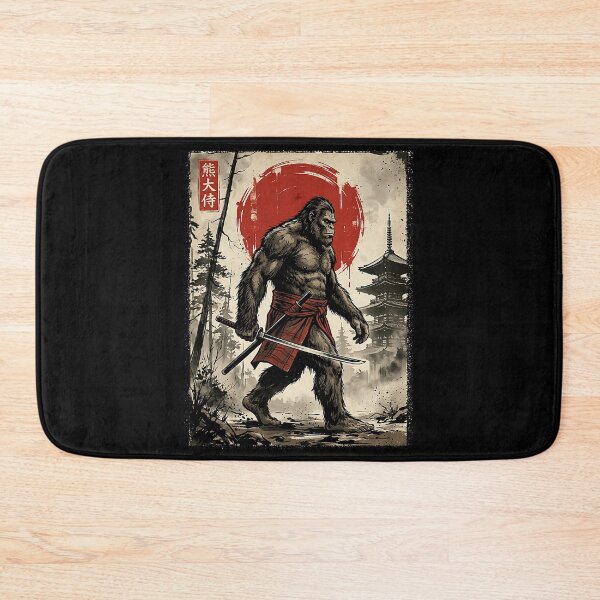 Item preview, Samurai Bigfoot Japanese Vintage Graphic Art designed and sold by Littermin.