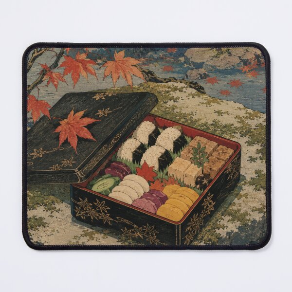 Item preview, Temple Bento - Vintage Japanese Culinary Ukiyo-e Woodblock  designed and sold by bapupa.