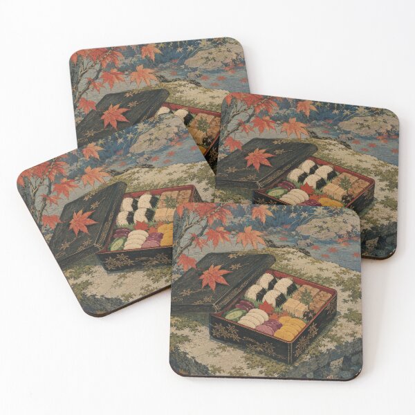 Item preview, Temple Bento - Vintage Japanese Culinary Ukiyo-e Woodblock  designed and sold by bapupa.