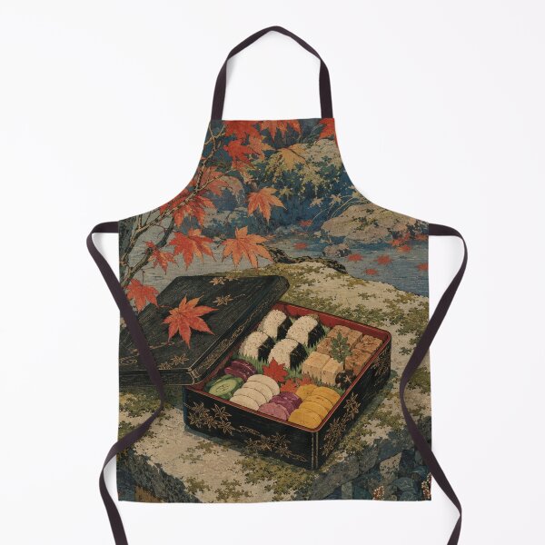 Item preview, Temple Bento - Vintage Japanese Culinary Ukiyo-e Woodblock designed and sold by bapupa.