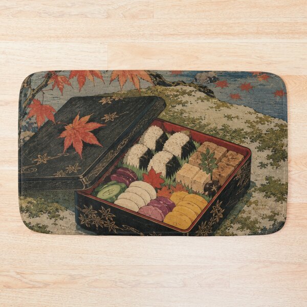 Item preview, Temple Bento - Vintage Japanese Culinary Ukiyo-e Woodblock  designed and sold by bapupa.