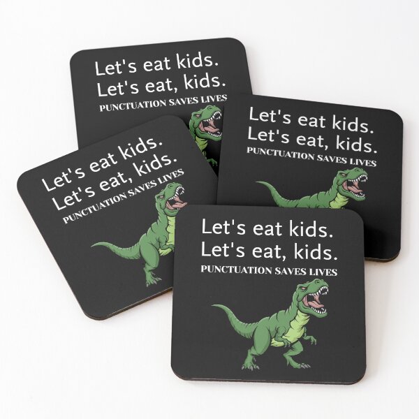 Item preview, Punctuation Saves Lives Badass T-Rex Grammar Joke designed and sold by creativerooney.