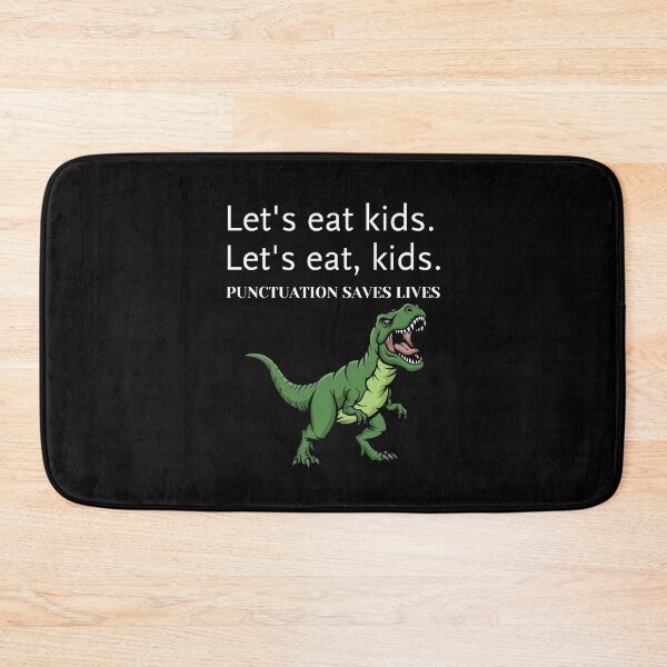 Item preview, Punctuation Saves Lives Badass T-Rex Grammar Joke designed and sold by creativerooney.
