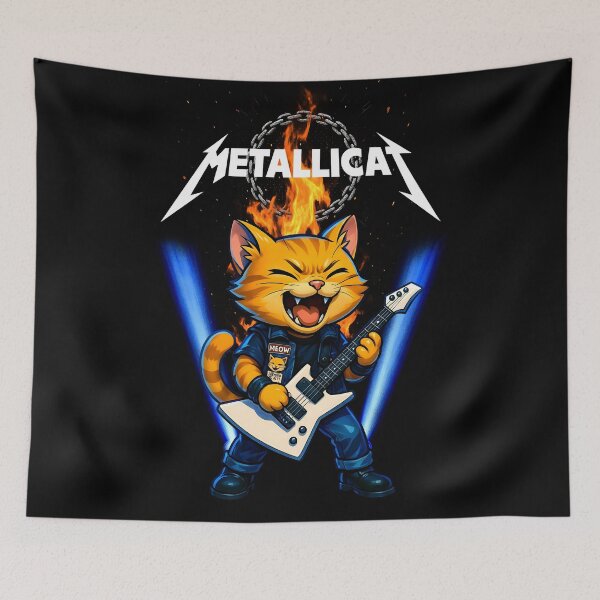 Item preview, Metallicat / Whiskers, Riffs, and Rebellion. designed and sold by DarrenAshenOne.