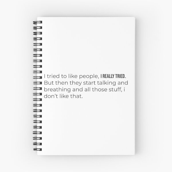 Item preview, I Tried To Like People I Really Tried Funny Introvert Quote designed and sold by GrabaHuk.