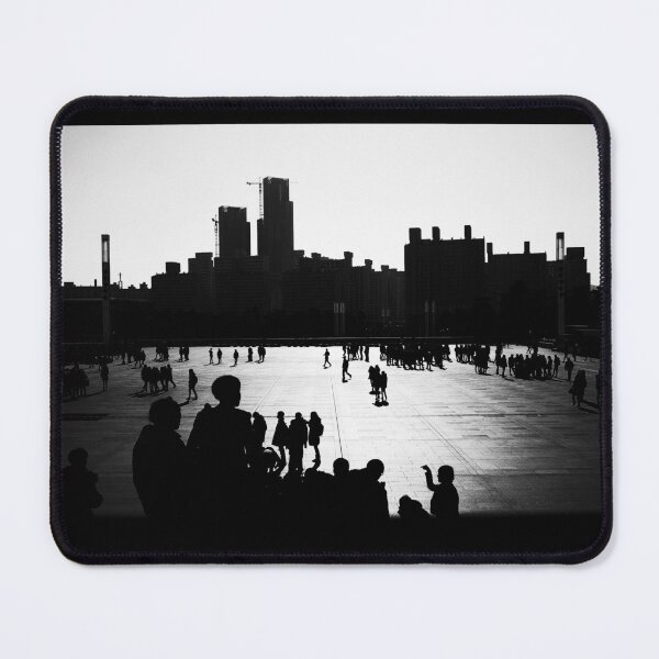 Item preview, Silent Crowds Beneath Seoul Light designed and sold by UrbanNoirMood.