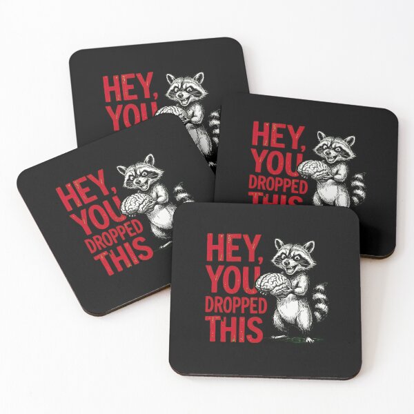 Item preview, Hey You Dropped This Brain Raccoon designed and sold by dudelinart.