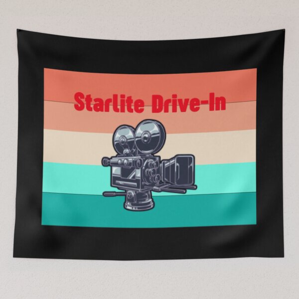 Item preview, Starlite Drive-In Cinema Retro Vintage Movie Projector designed and sold by ShaderShirts.