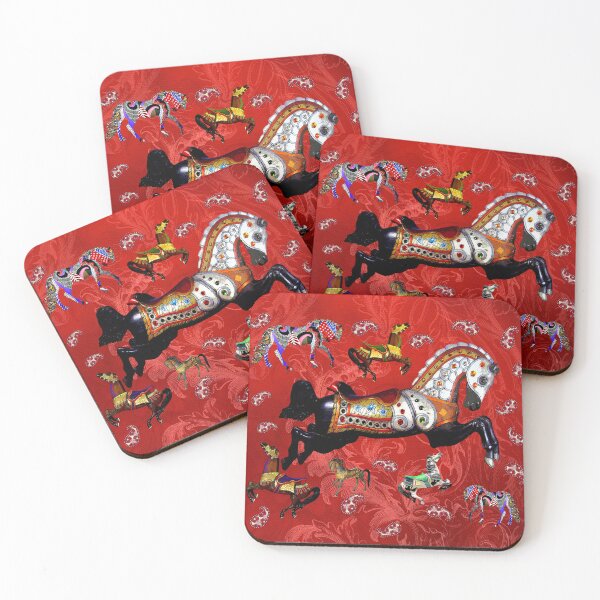 Item preview, RED CARNIVAL, HORSE DESIGN designed and sold by Barbara Jean Photo Art And Design.