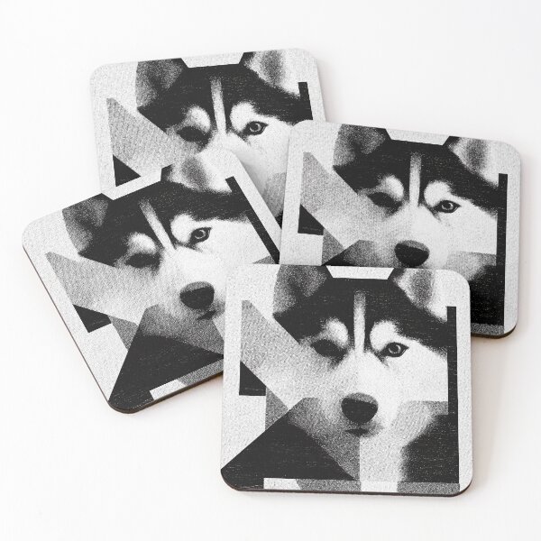 Item preview, Geometric Husky Portrait designed and sold by lautir.
