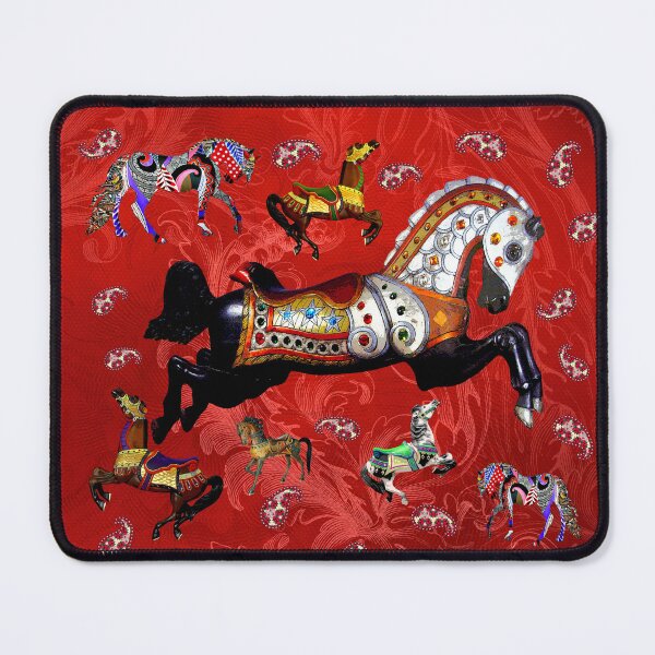 Item preview, RED CARNIVAL, HORSE DESIGN designed and sold by Barbara Jean Photo Art And Design.