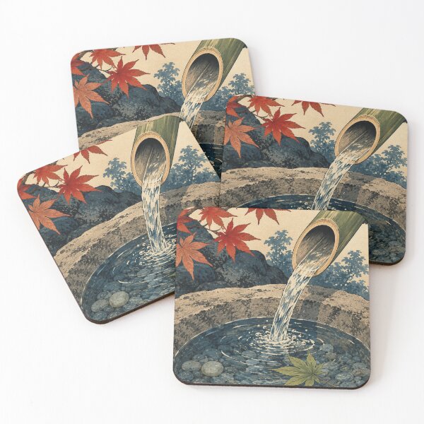 Item preview, Bamboo Water Rhythm - Vintage Japanese Culture Ukiyo-e Woodblock  designed and sold by bapupa.