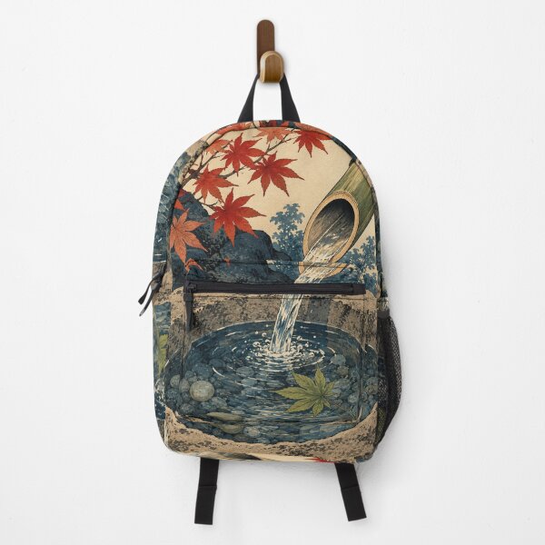 Item preview, Bamboo Water Rhythm - Vintage Japanese Culture Ukiyo-e Woodblock designed and sold by bapupa.